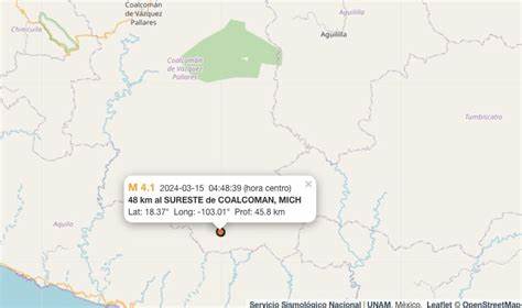 Temblor hoy 15 de marzo 2024: Sismo en México