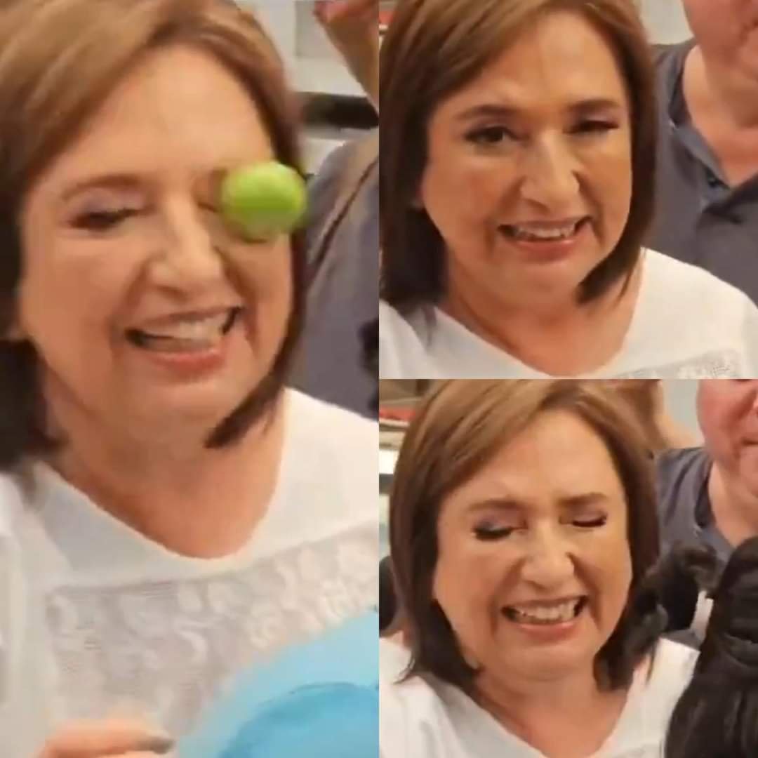 Lanzan un limón directo al ojo de Xóchitl Gálvez durante su visita a un mercado de la CDMX
