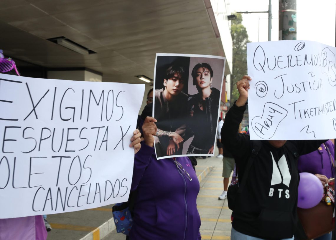 Seguidores de BTS marchan para exigir claridad ante “abusos” en venta de boletos